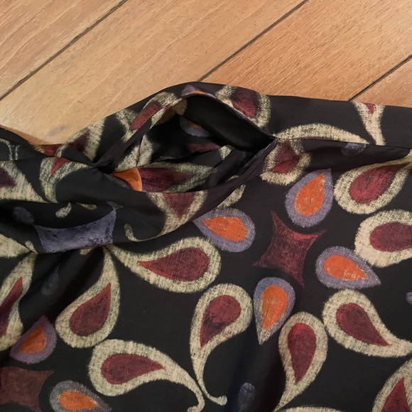 ZARA Printed Long Sleeve Shift Dress Size L - Picture 4 of 12